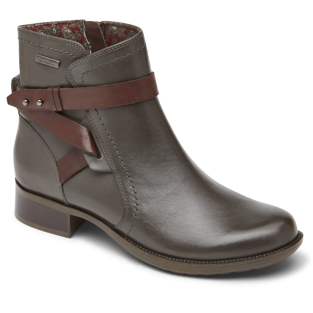 Botas Rockport Mujer Mexico - Copley Waterproof Strap Grises - MERDI7913